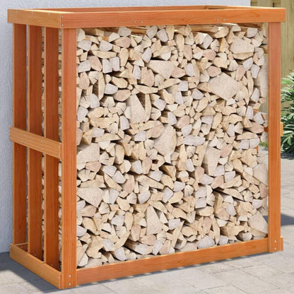 Houtopslag – Brandhout Rek – Haardhout Opbergkast – Buiten Houtrek – Houtberging – Massief Hout – Afdekking Tegen Regen – 109x52x106 cm