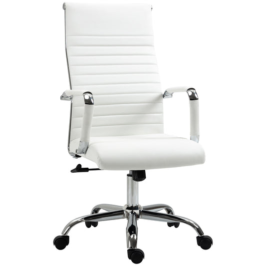 Bureaustoel – Office Chair – Draaistoel – Kantoorstoel – Ergonomische Stoel – Verstelbare Zithoogte – PU Kunstleer Zitting
