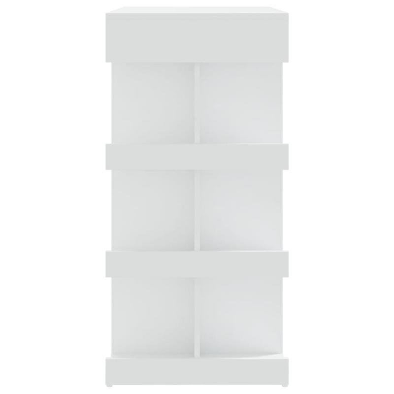 Witte Houten Bar – Bartafel – Barmeubel – Drinktafel – Tafelbar – Hardhouten Constructie – Inclusief Opbergrek