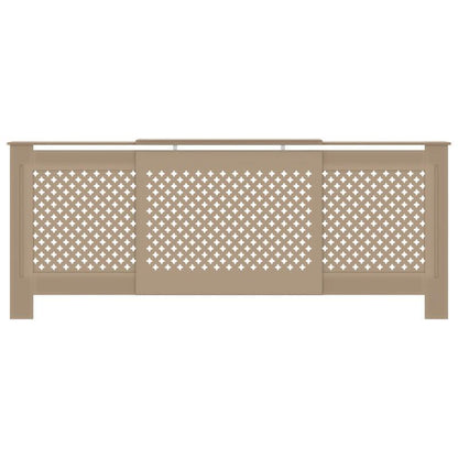 Radiatorombouw – Radiatorbekleding – Radiatoromkasting – Verwarmingsombouw – Radiatorpaneel – MDF – 205 cm Breed – Beige Neutrale Kleur