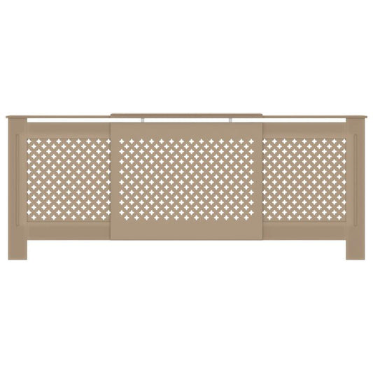 Radiatorombouw – Radiatorbekleding – Radiatoromkasting – Verwarmingsombouw – Radiatorpaneel – MDF – 205 cm Breed – Beige Neutrale Kleur