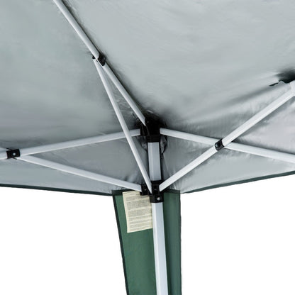 Partytent – Tuinpaviljoen – Vouwtent – Opvouwbare Tent – Schaduwtent – 2,4x2,4 m – UV Bescherming – Stalen Frame