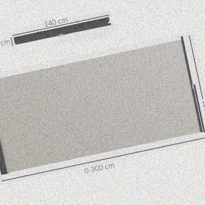 Zonnescherm – Zijscherm – Uitbreidbaar Scherm – Buitenprivacy – Zonwering – 300x140 cm – UV Bescherming – Windbestendig Metaal