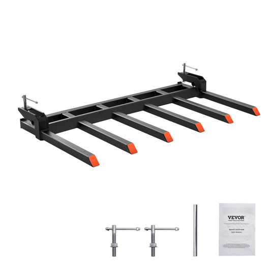 Debris Forks – Vorken – Palletvorken – Laadbak Vorken – Houtvorken – 60 Inch Breed – 2070 Kg Draagkracht – Anti-Roest Staal
