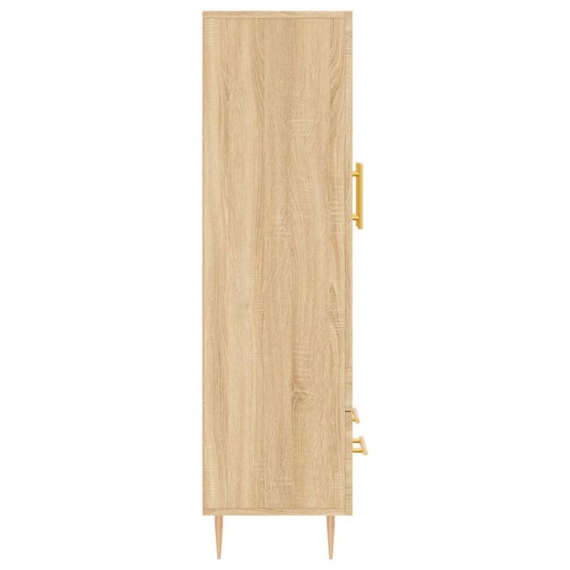 Simple Sideboard, Spacious Storage Cabinet with Display Shelf, Suitable for Kitchen, Living Room, Stylish Furniture, Offers Additional Storage Space and Home Decor, Ensures Safety. Tall Cabinet 69.5x31x115 cm, Treated Wood, S
