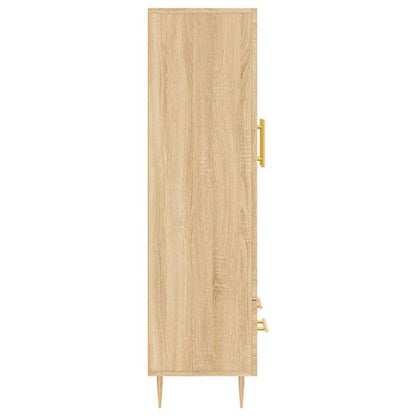 Simple Sideboard, Spacious Storage Cabinet with Display Shelf, Suitable for Kitchen, Living Room, Stylish Furniture, Offers Additional Storage Space and Home Decor, Ensures Safety. Tall Cabinet 69.5x31x115 cm, Treated Wood, S