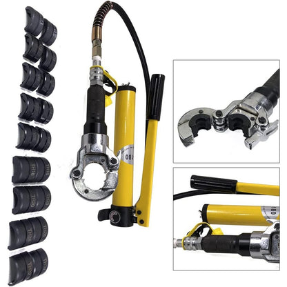 Hydraulische Krimptang – Pers Tang – Buizen Krimptang – Kabels Knijptang – Pijpen Persgereedschap – 6 Ton Perskracht – 360° Draaibare Kop