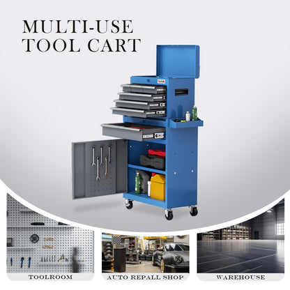 Gereedschapskist – Gereedschapswagen – Gereedschapskoffer – Toolbox – Opbergkast – Met 7 of 8 lades – Mobiel met zwenkwieltjes – Robuuste metalen constructie