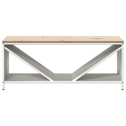 Heavy-Duty Firewood Shelf with White Wooden Plate - 100.5x35.5x40cm Large Capacity Firewood Rack, Sturdy Metal Brackets & Sturdy Base for Indoor/Outdoor Fireplace, Garden, Patio - Easy Assembly, Space-saving Design, Durable C