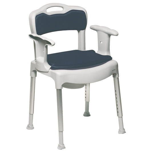 Etac Swift Commode - a Toilet-Shower Chair (Multi-Functional) with Removable: Armrests And Backrest (160 Kg)