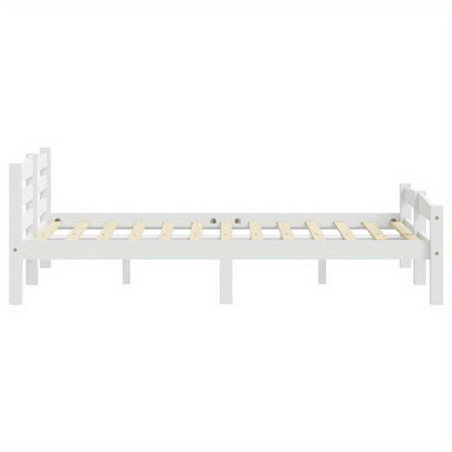 Bed Frame Without Materasso Bianco 200x200cm Wood Massello Pino Removable and durable