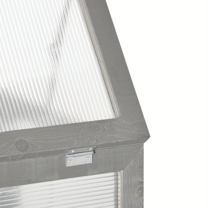 Kweekkas – Kweekkast – Plantenkas – Mini Kas – Cold Frame – 3 Laags – Hout En Polycarbonaat – Weerbestendig – Max 15 Kg Draagvermogen