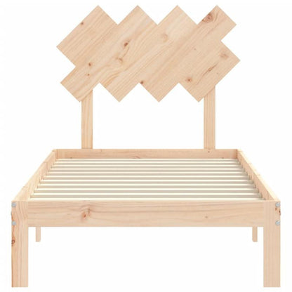 Solid Wood Bed with Kopfteil Practical Removable