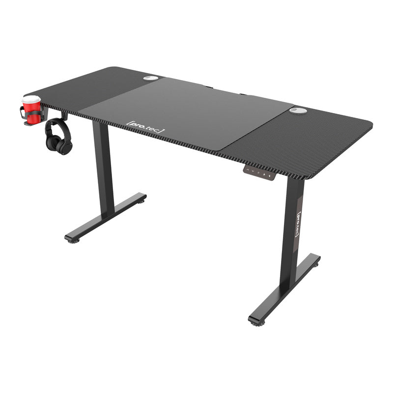 Verstelbaar Bureau – Zit-Sta Bureau – Hoogte Verstelbaar Bureau – Bureau Met Wieltjes – Elektrisch Verstelbaar – 120x60 cm Tafelblad – Met Geheugenfunctie