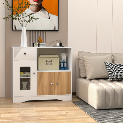 Scandinavische Houten Opbergkast – Opberger – Dressoir – Kast – Organizer – 83x40x80 cm – Multifunctioneel Vrijstaand Modern Design