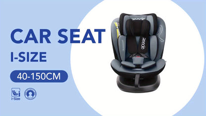 Autozitje – Autostoel – Zitverhoger – Booster – ISOFIX Bevestiging – 360° Draaibaar – Groeit Mee 40-150 cm – i-Size Veiligheid ECE R129