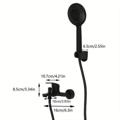 Doucheset – Douchekraan – Mengkraan – Handdouche – Douchegarnituur – Messing & RVS – 150 cm Flexibele Slang