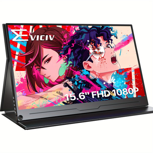 Portable Monitor – Draagbaar Scherm – Extra Laptop Scherm – USB-C Display – Full HD Monitor – 15,6 Inch – IPS Scherm – FreeSync & Ingebouwde Speakers