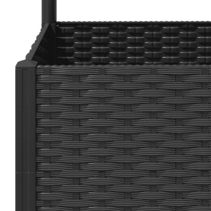 Zwarte Plantenbak Tuin – Plantenbakje – Bloempot – Plantenkas – Plantenhouder – Met Klimrek – Weerbestendig Duurzaam Kunststof – 30,48 x 20,32 x 10,16 cm