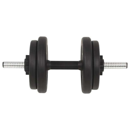 Dumbbell Set – Barbell Set – Gewichtenset – Halterset – Krachttrainingsset – 30 kg totaalgewicht – Duurzaam cement en staal