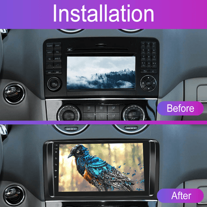 2 DIN Autoradio – Car Stereo – Multimedia Systeem – Navigatie Unit – Android Head Unit – 9-Inch Touchscreen – Wireless CarPlay & Android Auto – Inclusief AHD Camera Met Microfoon