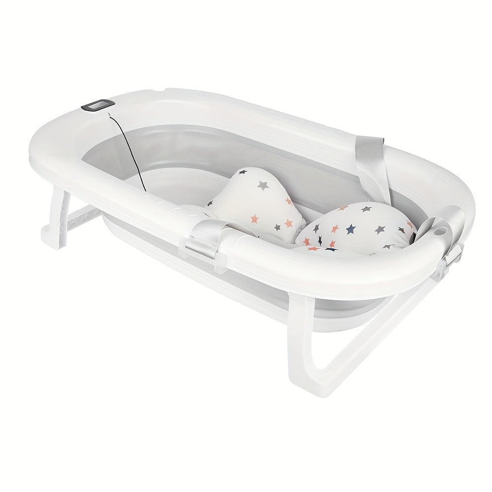 Hondenbadkuip – Opvouwbaar Huisdierenbad – Draagbaar Hondenbad – Badkuip Met Afvoerklep – Wasmand – Ruimtebesparend – 76x45x18 cm – Stevig Waterafstotend PP-Materiaal - Grijs