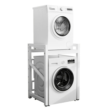 Wasmachine Standaard – Drogerstandaard – Stapelrek – Wasmachine Verhoger – Wasdroger Steun – Verstelbare Hoogte – 350 kg Draagkracht – Ruimtebesparend Opbergrek