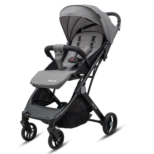 Kinderwagen – Buggy – Wandelwagen – Babywagen – Transportwagen – Grijs – Ultra Lichtgewicht 7,4 kg – Compact Opvouwbaar
