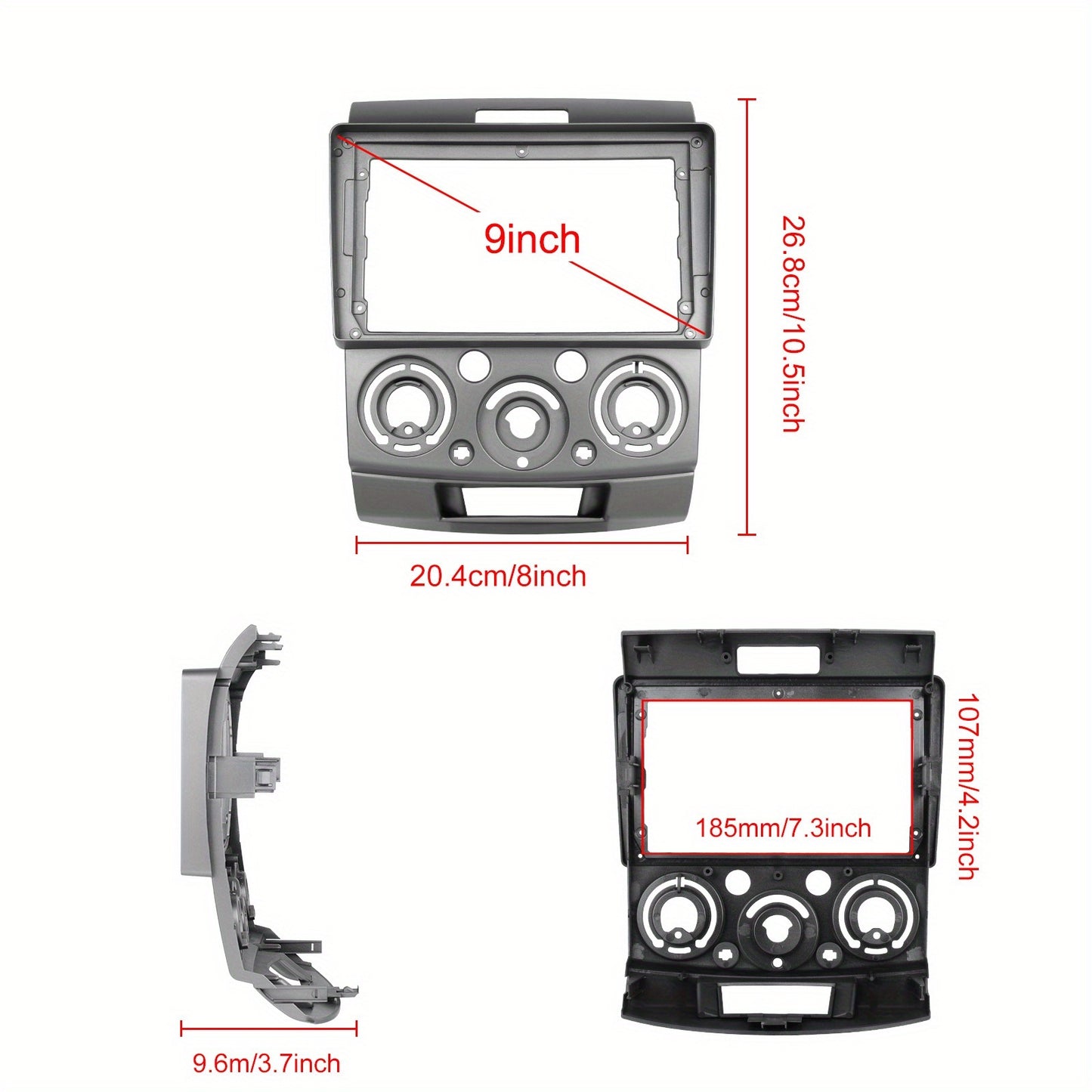 Android Autoradio – Multimedia Speler – Auto Stereo – Touchscreen Navigatie – 9 Inch IPS Scherm – Draadloze CarPlay & Android Auto – Inclusief AHD Achteruitrijcamera