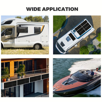 200W Zonnepanelen – Monokristallijn Solar Panel – Photovoltaïsch Modul – Off-Grid Paneel – Camping Zonnecel – Hoog Rendement 23%-30% – Weerbestendig Gehard Glas