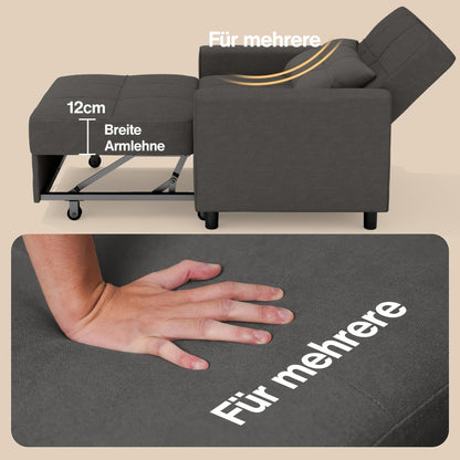 Comfortable Recliner Chair, Adjustable Backrest Sleeping Chair And Folding Sofa Bed - Perfect Relaxation Chair For Your Living Room Or Bedroom