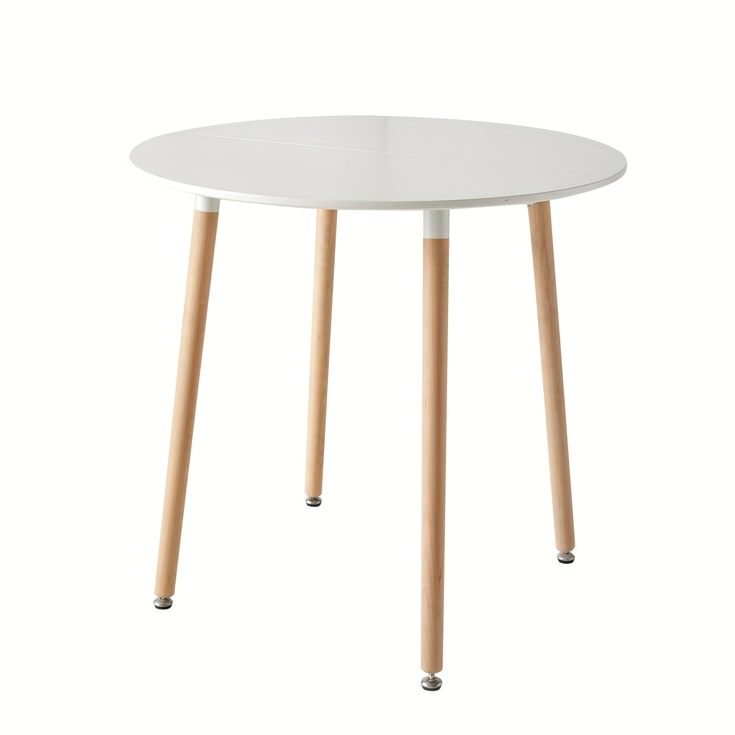 Scandinavische Eettafelset – Eetkamerset – Keukentafel Set – Diningset – Compacte Tafel met Stoelen – MDF & Beukenhout Blad – Modern Minimalistisch Design – Grijze Stoelen