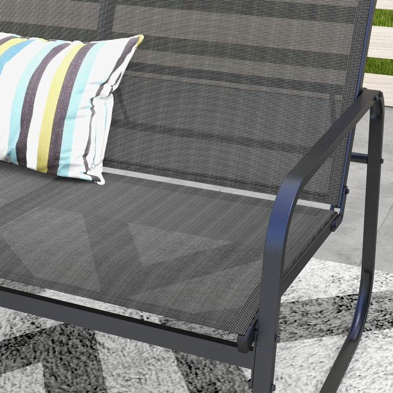 Tuinstoel – Balkonstoel – Terrasstoel – Loungestoel – Buitenstoel – Beige Bouclé Stoffering – Gouden Metalen Poten
