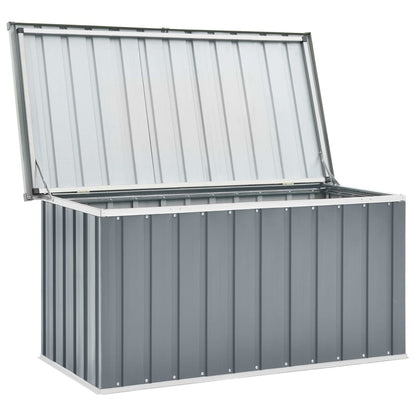 Tuinopslagbox – Opbergbox – Opslagkist – Tuinkist – Buitenopberger – Gegalvaniseerd Staal & Kunststof – 129x67x65 cm – Scharnierend Deksel – Weerbestendig & Ruim