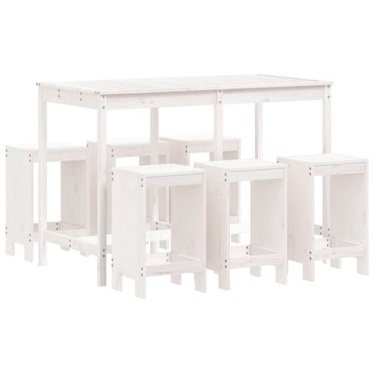 Houten Barset – Buitenbarset – Tuinbar – Terrasmeubilair – Balkonset – Massief Grenenhout – Compact Design