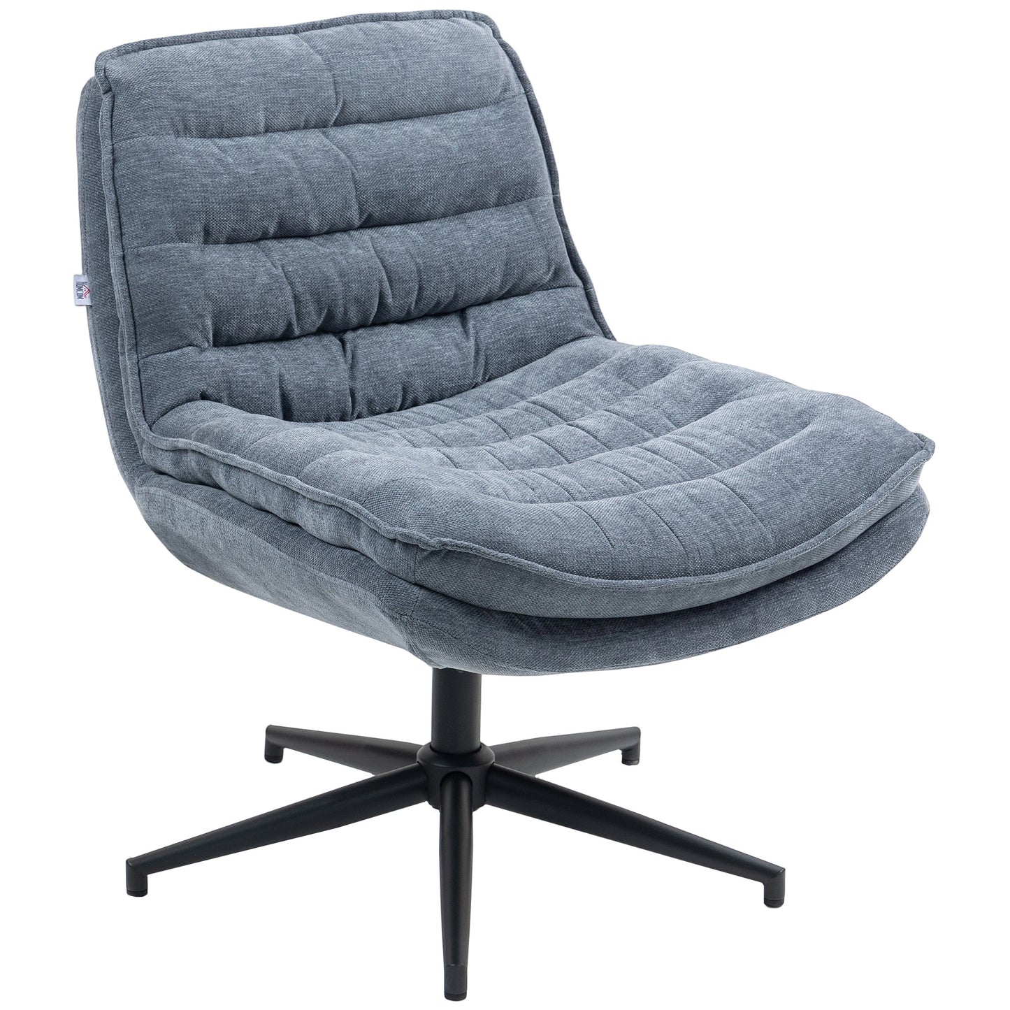 Bureaustoel – Office Chair – Computerstoel – Game Stoel – Draaistoel – Extra Brede Zitting – Donkergrijs Upholstery