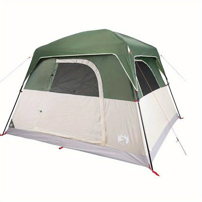 Tent – Kampeertent – Familietent – Koepeltent – Outdoor Tent – Ruim Voor 4 Personen – Stevig Waterdicht PVC – Trekkoordsluiting Groen