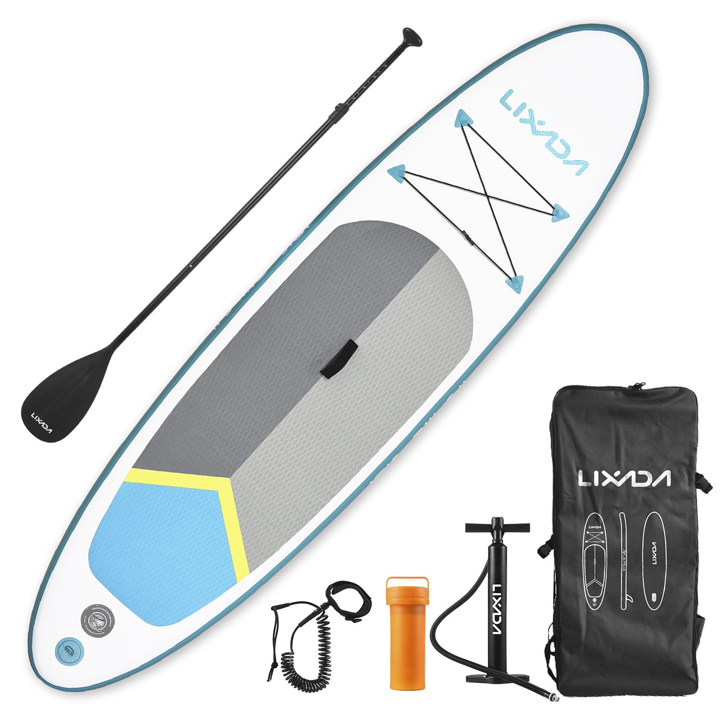 Paddleboard – SUP Board – Opblaasbaar Board – Stand Up Paddle – Waterboard – Complete Set – 320x81x15 cm – Draagkracht 150 kg