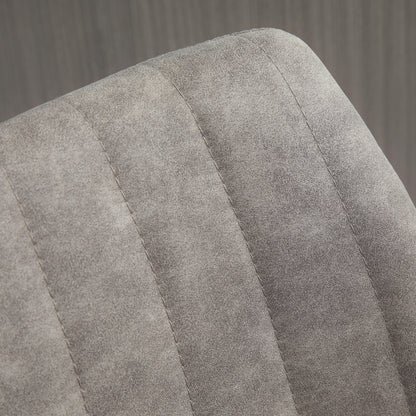 Barkrukken – Barkstoel – Barstoelen – Krukken – Barstoelset – Retro Design – Gaslift Met Voetsteun – Grijs/Zwart