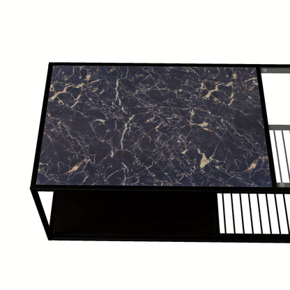 Coffee Table With Glass Wrought Iron Coffee Table With Lots Of Storage Space