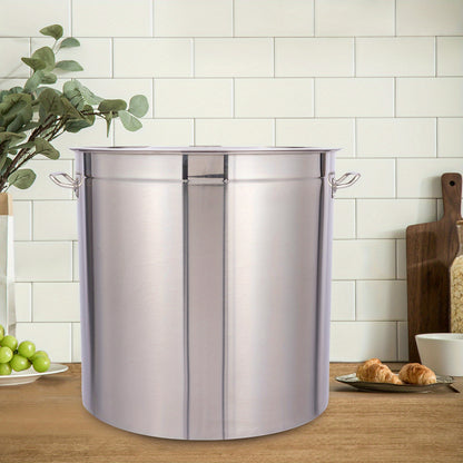 Soepketel – Soeppot – Kookpot – Stoofpan – Grote Pan – Roestvrij Staal 304 – 98 Liter Inhoud - QUORE