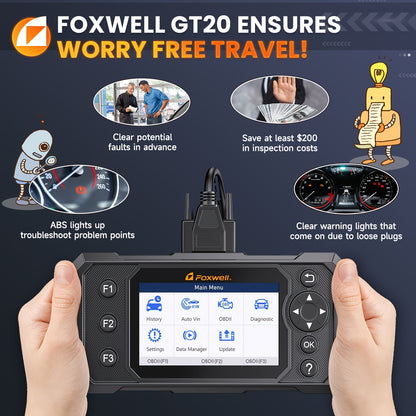 OBD2 Scanner – Diagnoseapparaat – Foutcodelezer – Autochecker – Diagnosetool – EPB Resetfunctie – Batterijtest – Geschikt voor ABS en SRS