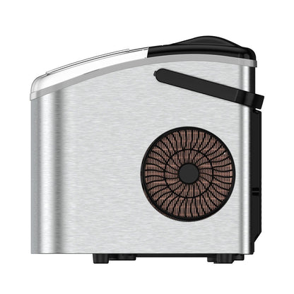 IJsblokjesmaker – IJsmachine – IJsblokjesmaker Compact – IJsblokjesmachine Draagbaar – IJsklontjesmaker – Stil In Gebruik – 12-15 Kg Per Dag Capaciteit – 8-10 Minuten Snelle Productie
