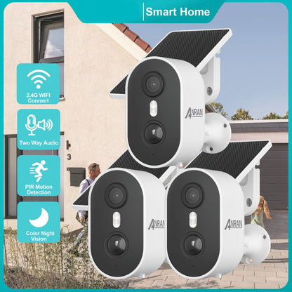 Beveiligingscamera – Camerabewaking – Buitencamera – IP-camera – Bewakingscamera – 3MP Full-Color Nachtzicht – Zonne-energie Met Menselijke Detectie