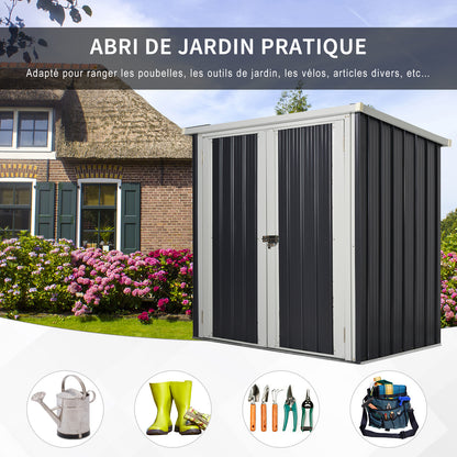Tuinhuisje – Tuinschuur – Berging – Gereedschapsschuur – Afvalbakkenberging – 1,26 m² Opbergruimte – Gepoedercoat Stalen Frame