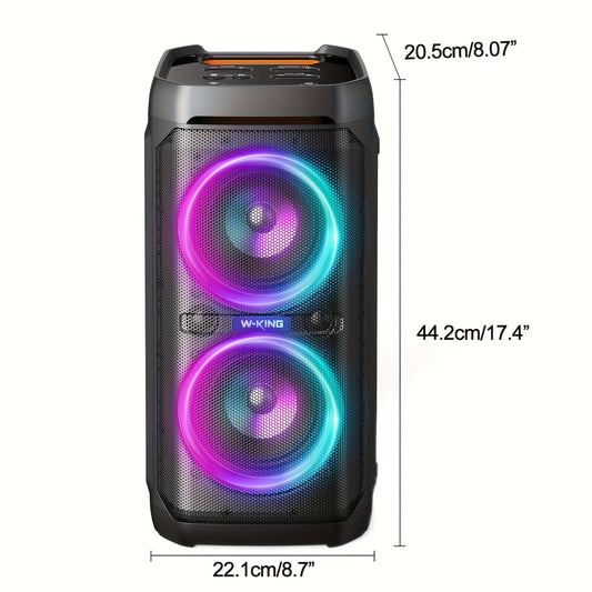 Draadloze Party Speaker – Bluetooth Speaker – Feest Speaker – Outdoor Speaker – Karaoke Speaker – 100W Krachtig Geluid – RGB Verlichting & Ingebouwde Microfoon