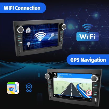 Android 15 Autoradio – 2 DIN Radio – Multimedia Speler – Car Stereo – Navigatiesysteem – 7 Inch HD Touchscreen – 4GB RAM + 64GB Opslag – Apple CarPlay & Android Auto – Draadloze Connectiviteit