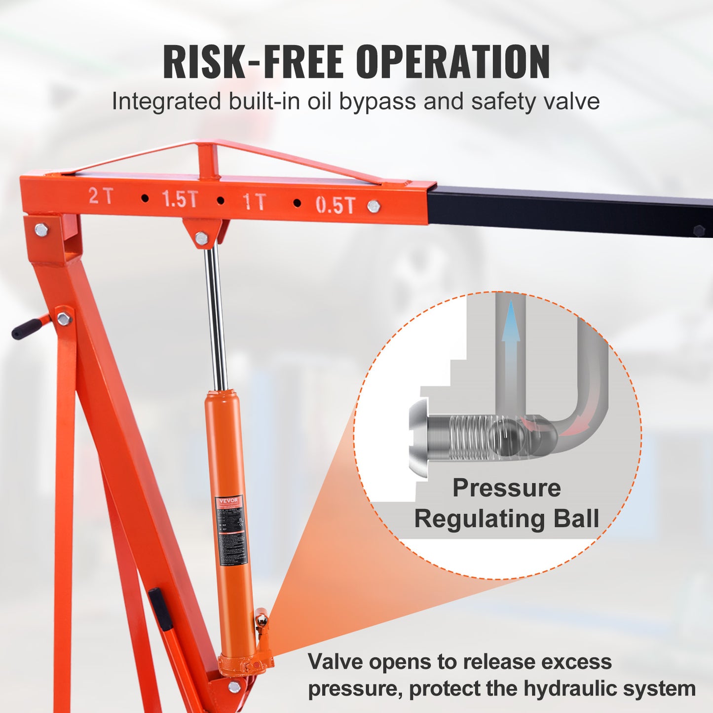 Hydraulische Langestraal Krik – Motor Krik – Garage Krik – Werkplaats Krik – Hefkussen – 3 Ton Capaciteit – Clevis Bevestiging