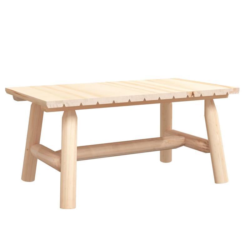 Solid Acacia Wood Coffee Table - Modern Farmhouse Living Room Center Table, Heavy-Duty Rectangular Side Table with Easy Assembly, Indoor/Outdoor use, Natural Wood Grain Finish for Living Room, Patio, Office - Sturdy Furniture