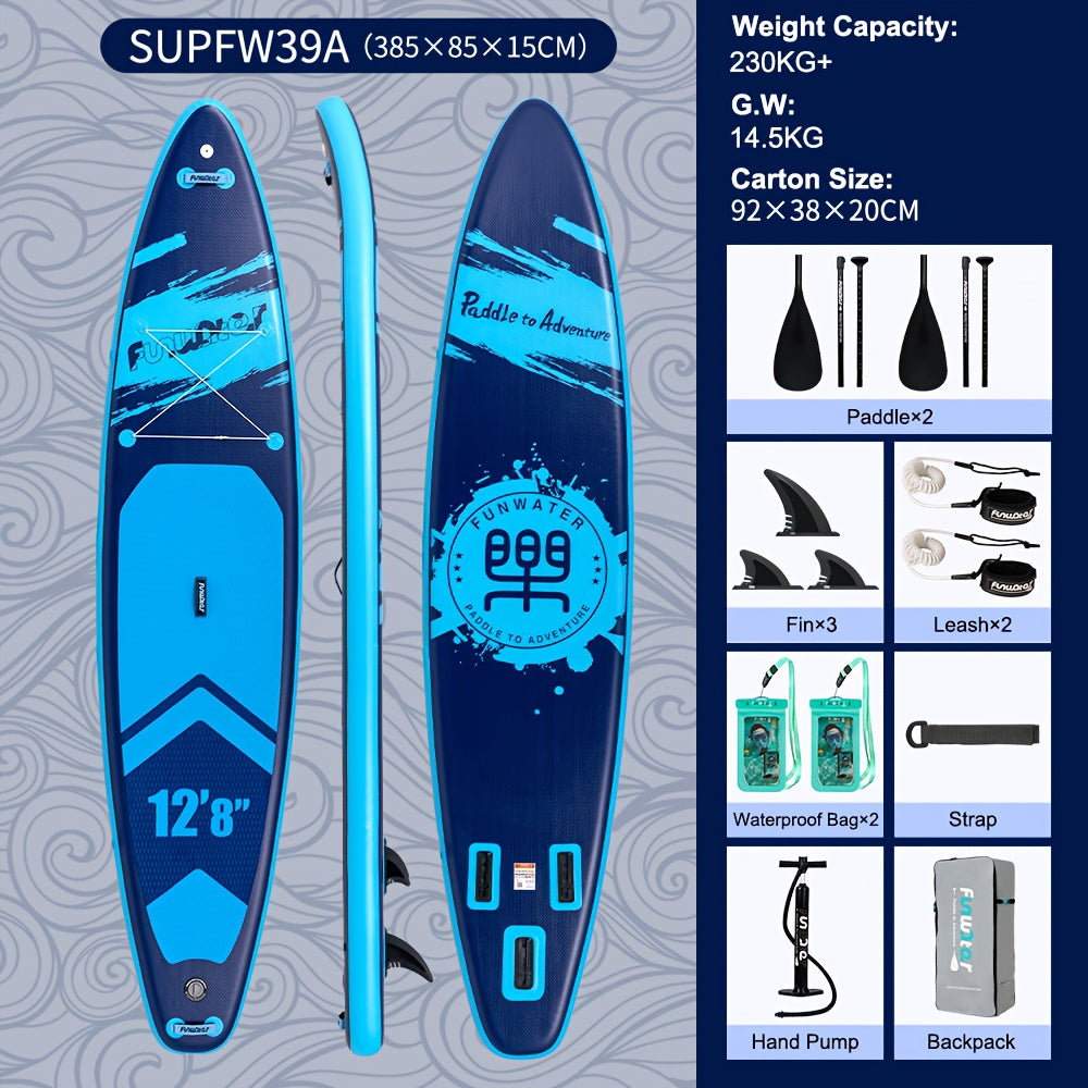 Opblaasbare SUP – Paddleboard – Stand Up Paddle – Inflatable Board – Watersportboard – 385x85x15 cm – Duurzaam PVC